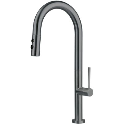 Kitchen faucet with pull-out spout - 2 types of stream