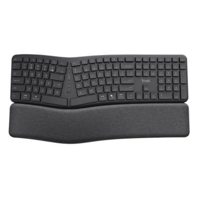 12. TRUST Keyra multidevice wireless ergonomic keyboard
