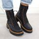 7. Women's black worker boots Rieker 72653-00