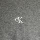 4. Calvin Klein Zip Fleece Hoodie Logo Tape Grey Heather - LZ04RE285G-P7E