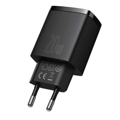 2. BASEUS USB WALL CHARGER, USB-C (BLACK)