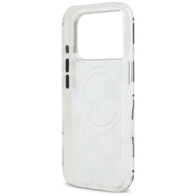 7. Karl Lagerfeld IML KL Monogram MagSafe Case for iPhone 17 Pro - White