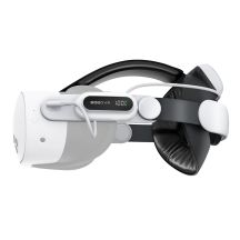 BoboVR E3 Pro Head Strap with Battery for Meta Quest 3 and 3S - White and Black