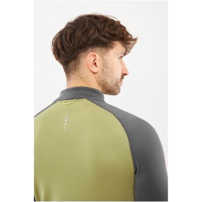7. Viking Birger Hoodless Sweatshirt – Olive/Grey