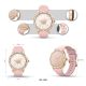 9. VELTORI VT360-1 Women's Smartwatch Pink Silicone Strap