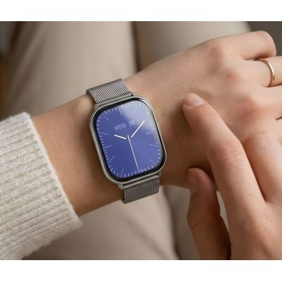 2. Smartwatch Gravity Silver Strap + Bracelet GT43-2