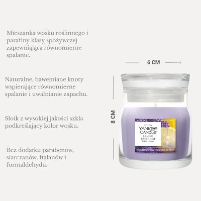 4. Small Candle LEMON LAVENDER YANKEE
