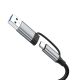 5. Wozinsky WAH-81 8-in-1 USB Hub with USB 3.0 SD Card Reader and Audio Output - Gray