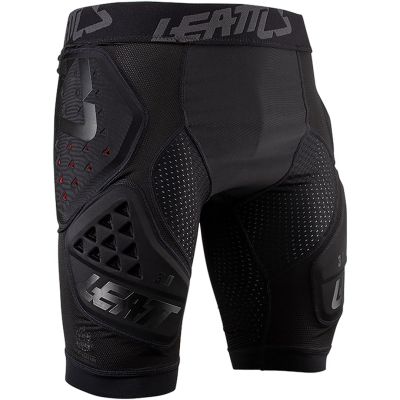 4. LEATT Impact Shorts 3DF 3.0 Protective Shorts, Size M, Black