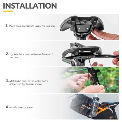 6. Rockbros Multifunctional Bracket 31210013001 Saddle Bag Stabilizer - Black