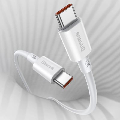12. Baseus CATYS-C02 USB-C - USB-C PD QC FCP cable 100W 5A 2m - white