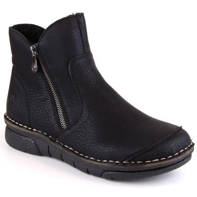 Comfortable insulated ankle boots Rieker W RKR612 black