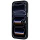 5. Guess Ring Stand 360 Grained Classic Logo MagSafe Case for iPhone 18 Pro Max / 17 Pro Max - Black