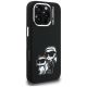 4. Karl Lagerfeld Silicone Karl&Choupette Sketch MagSafe Case for iPhone 16 Pro - Black
