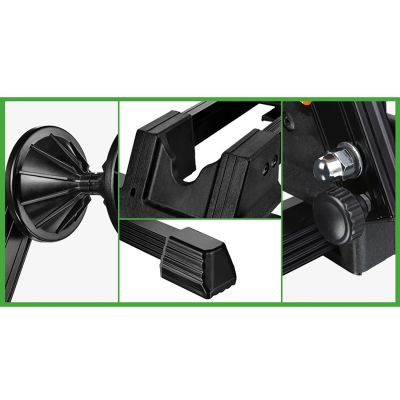 9. Rockbros T30 Folding Bike Stand for Front or Rear Wheel Compatible with 24-27.5 Inch and 700C Wheels - Black
