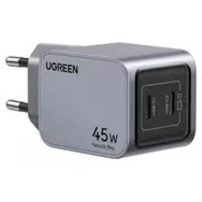 Ugreen Nexode Pro 35008 2x USB-C, GaN, 45W Wall Charger - Gray