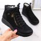 36. Rieker W RKR567 Waterproof Insulated Leather Ankle Boots