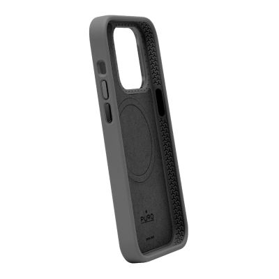 3. Puro Icon Mag Pro MagSafe Silicone Case for iPhone 15 Pro - Black