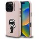 Karl Lagerfeld Silicone Karl Sketch MagSafe Case for iPhone 16 Pro - Pink