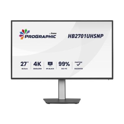 iiyama PROGRAPHIC HB2701UHSNP-B1 computer monitor 68.6 cm (27") 3840 x 2160 px 4K Ultra HD LCD Black