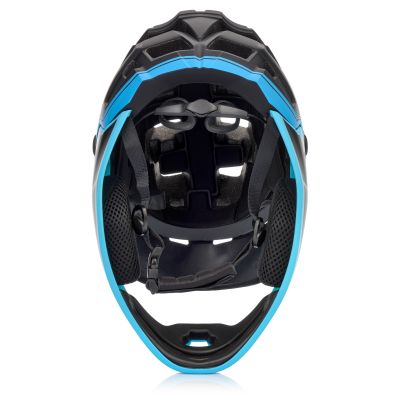 8. Meteor Hydra M Full-Face Bike Helmet 55-58 cm Black/Blue