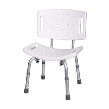 Shower chair with backrest