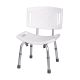 Shower chair with backrest