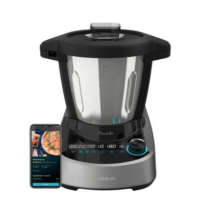2. Cecotec 04341 Food Processor 1600 W 3.3 L Black, Stainless Steel Built-in Scales