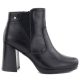 2. Women's ankle boots with a block heel and platform, insulated, black, M.Daszyński AF125B-1