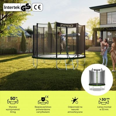 2. ZIPRO 4FT Jump Pro Outdoor Round Coil Springs Garden Trampoline