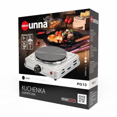 10. ELDOM ELECTRIC COOKER PG13 UNNA 1000W SILVER