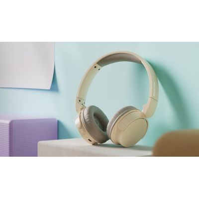 4. Philips TAH3209BG/00 Headphones/Headset Wireless Headband Calls/Music Bluetooth Beige