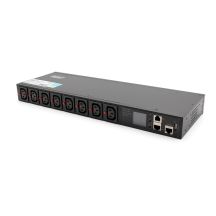 SMART PDU 1U power strip, IEC320 C20 16A/250V power socket, 8x C13, 16A sockets