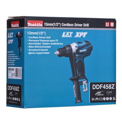 9. 18V cordless drill/driver without batteries and charger DDF458Z MAKITA
