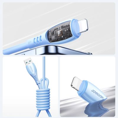 12. Joyroom S-A59 Vibrant Series 3A USB-A - Lightning cable 1.2m - blue