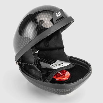 3. Rockbros rigid hard shell saddle bag, compact, 0.4l capacity - carbon pattern