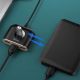 11. HUB Baseus Square USB-A to 1x USB-A 3.2 Gen 1 / 3x USB 2.0 with 1m cable - black