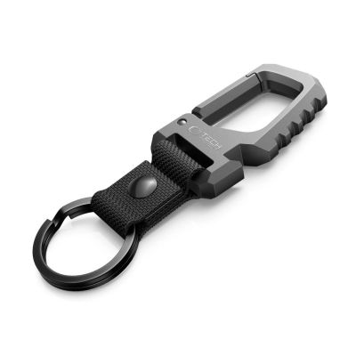Tech-Protect Slidelock Keychain - Black and Gray