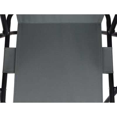 8. CAMPING CHAIR WITH ARMRESTS 52x44x75CM FOLDING GRAY