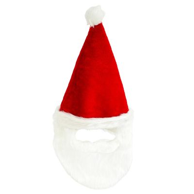 3. SANTA CLAUS HAT WITH BEARD 65CM