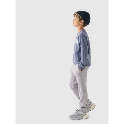 2. Boys' jogger sweatpants 4F Junior 4FJRAW24TTROM1175-25S