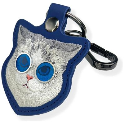 5. Nimmy Glasses Cool Cat Tracker Case - Blue
