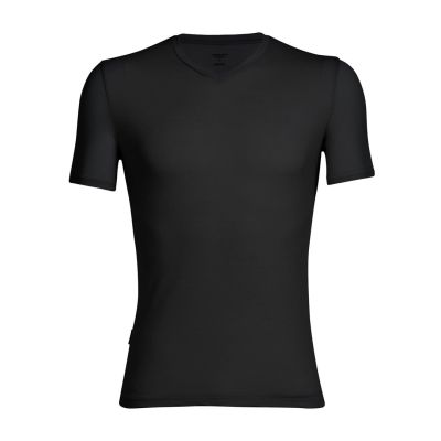 Icebreaker 103661001 Crew Neck Short Sleeve T-Shirt Lycra, Merino Wool, Nylon