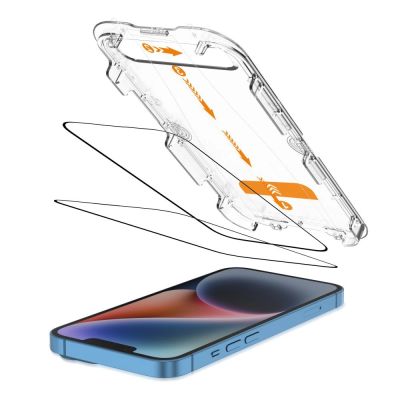2. Tech-Protect Quick Set+ 2-pack tempered glass for iPhone 13 / 13 PRO / 14 / 16e / 17e