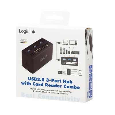 5. LogiLink CR0042 Wired Docking Station USB 3.2 Gen 1 (3.1 Gen 1) Type-A Black