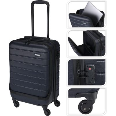 6. 20-INCH CABIN TRAVEL CASE WITH LAPTOP COMPARTMENT PROWORLD GRAY