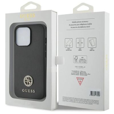 8. Guess Strass Metal Logo iPhone 13 Pro 6.1" Case - Black