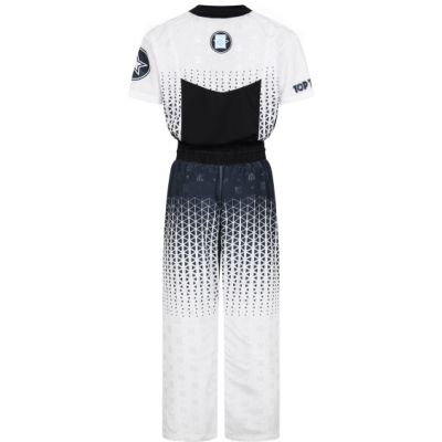 4. TOP TEN GRAPHIC kickboxing suit, black and white, XS (150 cm)