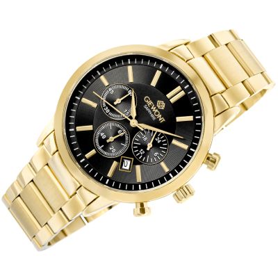 3. Giewont Chronograph Sapphire Gold Black Men's Watch GW8510-B5