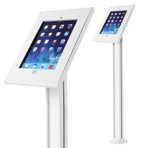 Maclean advertising tablet holder stand, floor-mounted with lock, iPad 2/3/4/Air/Air2, MC-678